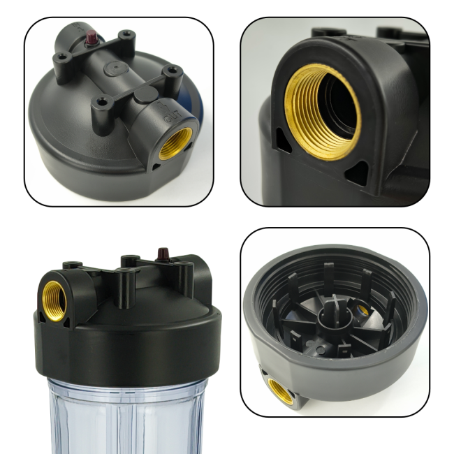 Верхняя часть корпуса магистрального фильтра 20ВВ 1" прозрачный ФИЛЬТРОБАЗА Верхняя часть корпуса магистрального фильтра 20ВВ 1" прозрачный ФИЛЬТРОБАЗА