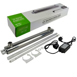 Ультрафиолетовый стерилизатор воды UV-6 GPM SS 25W 1", 1400 л/час  Ультрафиолетовый стерилизатор воды UV-6 GPM SS 25W 1", 1400 л/час