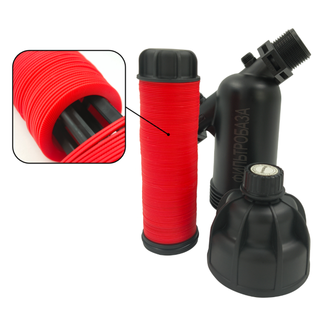 Комплект поставки дискового фильтра для воды 1", 130 мкм, ФИЛЬТРОБАЗА Комплект поставки дискового фильтра для воды 1", 130 мкм, ФИЛЬТРОБАЗА