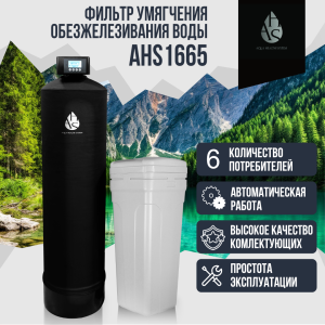 Фильтр умягчения, обезжелезивания воды  AHS 1665