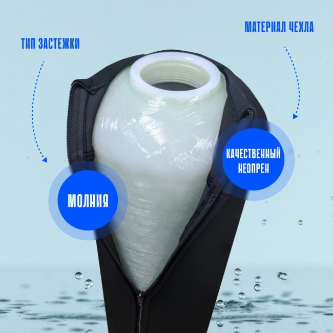 Термоизоляционный чехол на колонну 1044 тип застежки Термоизоляционный чехол на колонну 1044 тип застежки