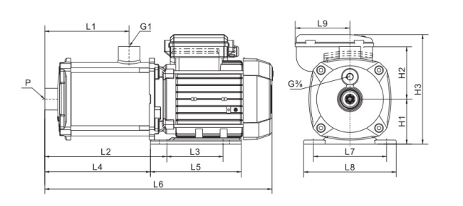 Насос повышения давления SHIMGE BWI5-6 Насос повышения давления SHIMGE BWI5-6