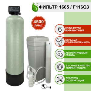 Фильтр умягчения, обезжелезивания воды Runxin 1665/F116Q3