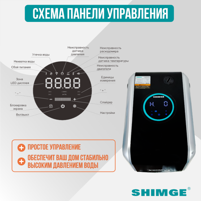 Схема управления SHIMGE CA 1000 Схема управления SHIMGE CA 1000