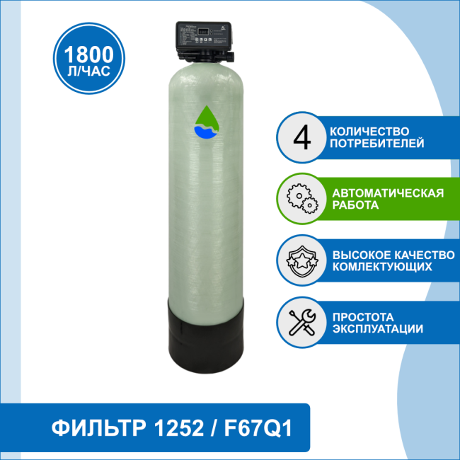 Фильтр обезжелезивания, сорбции воды Runxin 1252/F67Q1