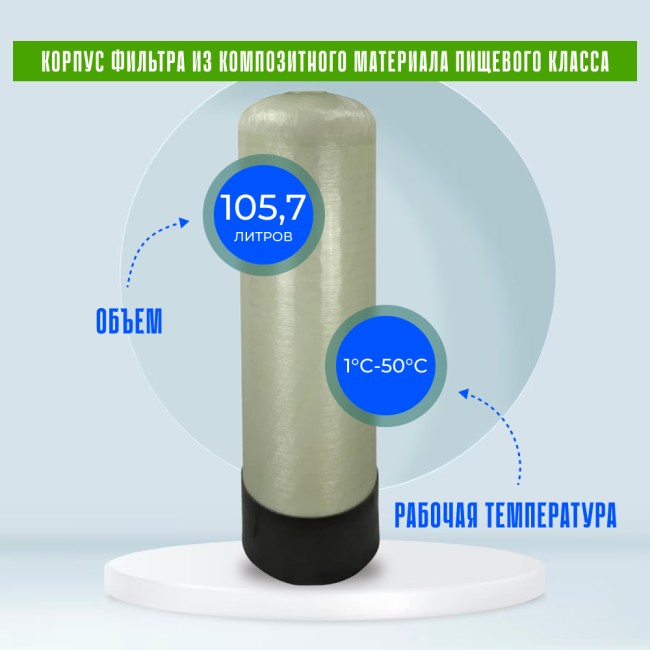 Корпус баллон засыпного фильтра Canature 1354, 2.5" Корпус баллон засыпного фильтра Canature 1354, 2.5"
