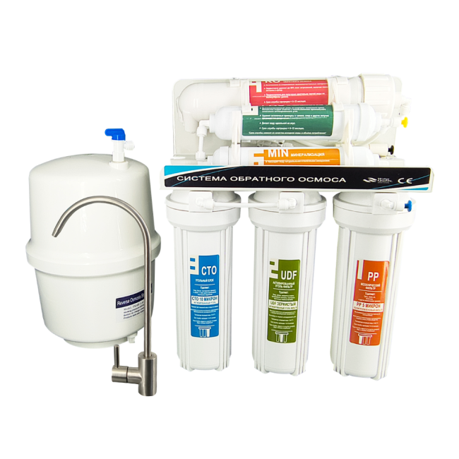 Питьевая система обратного осмоса 6 ступеней Осмо база 6