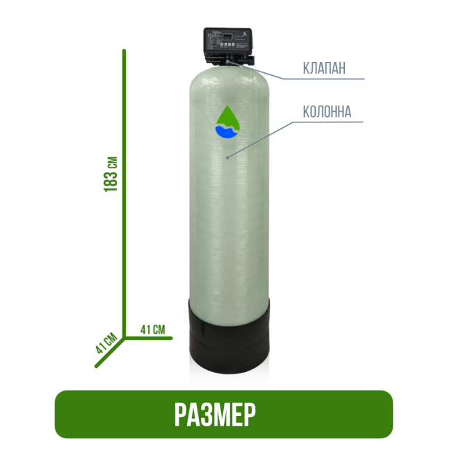 Размер фильтра обезжелезивания, сорбции воды Runxin 1665/F67Q1 Размер фильтра обезжелезивания, сорбции воды Runxin 1665/F67Q1