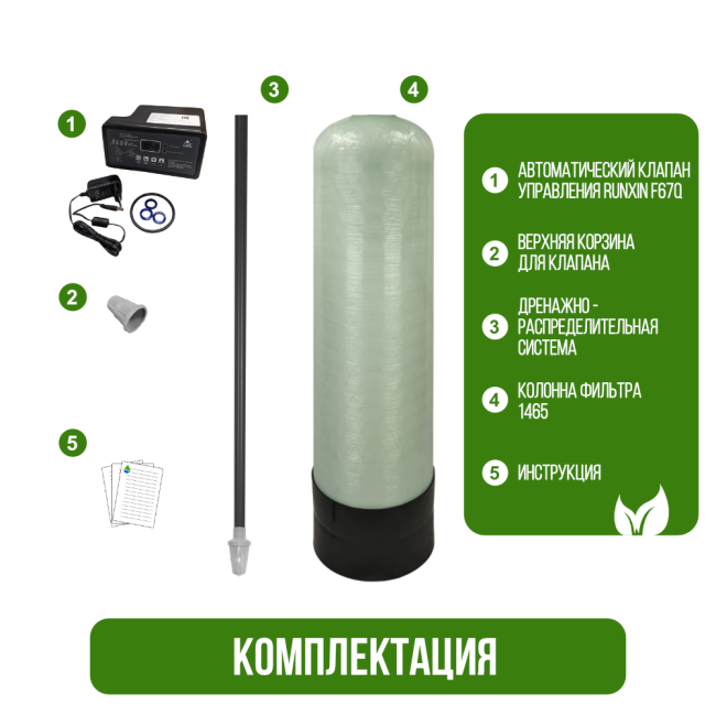 Фильтр обезжелезивания, сорбции воды Runxin 1465/F67Q1 Фильтр обезжелезивания, сорбции воды Runxin 1465/F67Q1